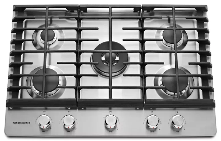 KitchenAid 30″ 5-Burner Gas Cooktops KCGS550ESS - Image 2