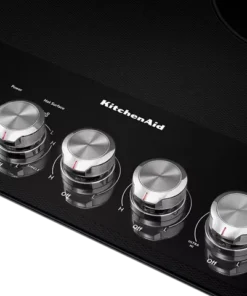 Alternative view of KitchenAid 36″ Electric Cooktops with 5 Elements and Knob Controls